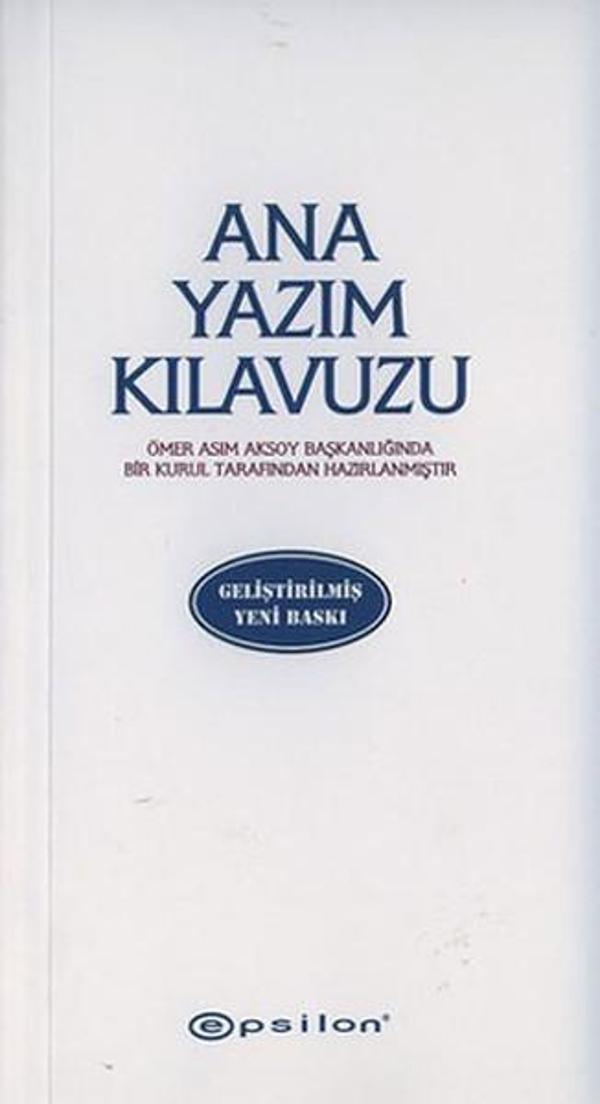Ana Yazım Kılavuzu - Epsilon Yayınevi - Image 1