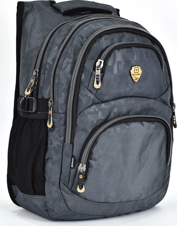 Konfores 1550-2226 Unisex Anatomik Yarasa Sırt Okul Çantası - NKT01550-gri-TEK EBAT - Image 1