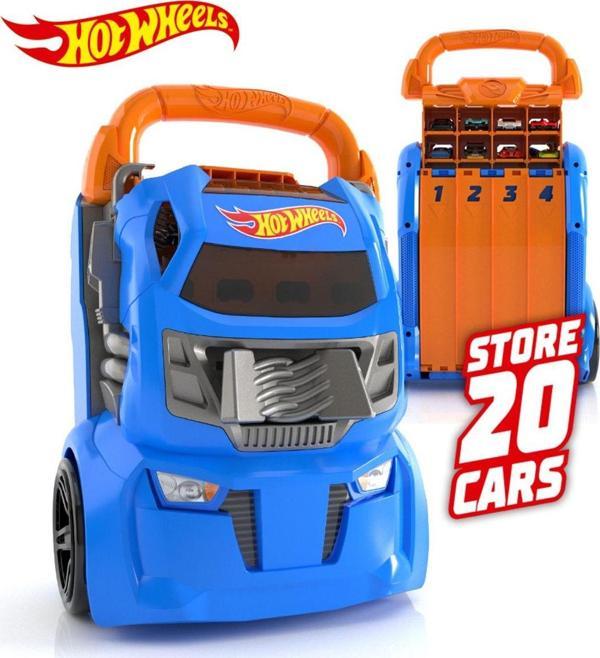 Hot Wheels Multi Launcher Case 20 Araba Için Saklama Ve Fırlatıcı Rampası Hwcc14 - Image 1