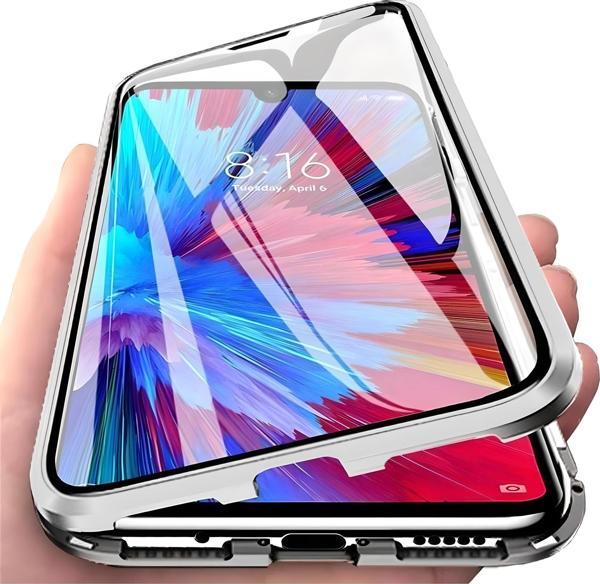 iPhone 6 Plus Uyumlu Kılıf Önü Açık Arkası Temperli Camlı Manyetik Adsorpsiyon Darbeye Dayanıklı Kapak - Image 1