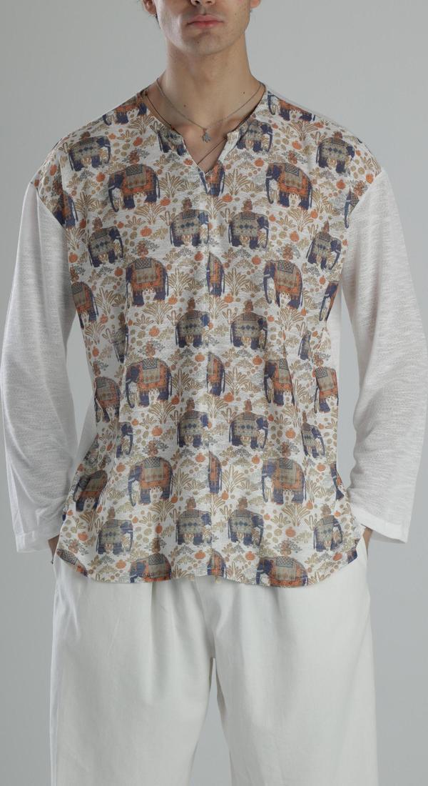 Fil Desenli Yazlık Sweat - Image 1