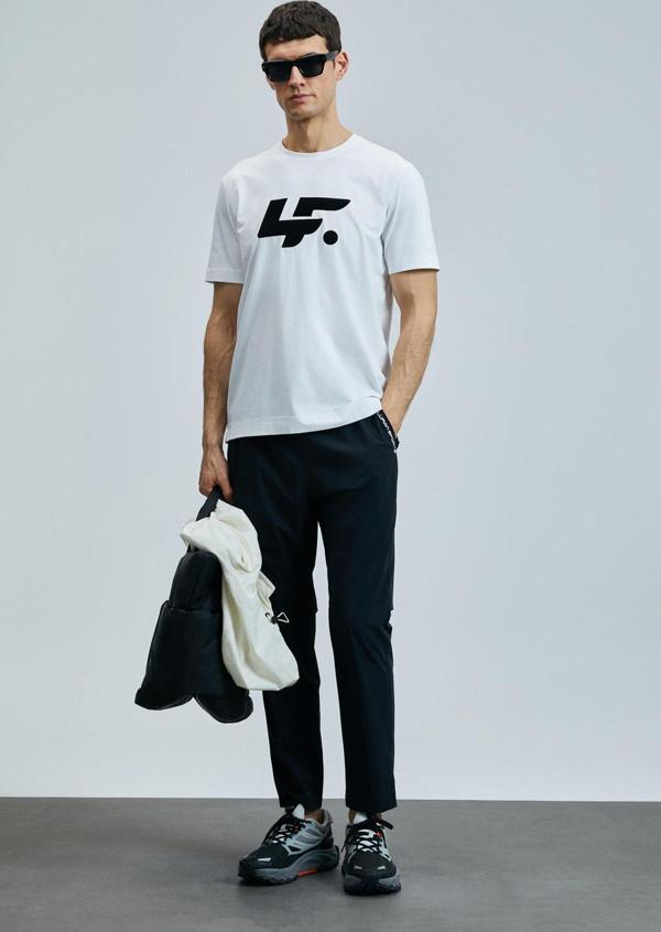 Lufian Onıx Modern Grafik T- Shirt Beyaz - Image 1