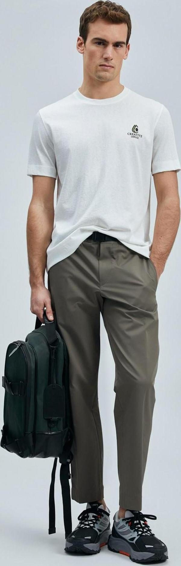 Olıvıa Modern Grafik T- Shirt Kırık Beyaz - Image 1