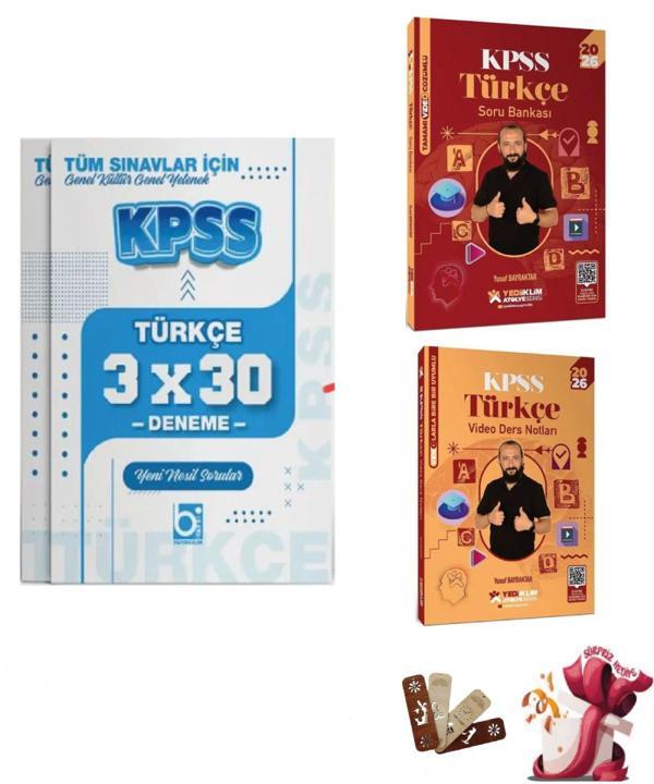 2026 KPSS Atölye Serisi Genel Yetenek Türkçe 3lü Set Yediiklim ve Bigelio Yayıncılık - Bi bigelio - Image 1