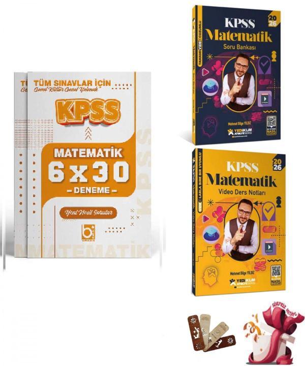 2026 KPSS Atölye Serisi Genel Yetenek Matematik 3lü Set Yediiklim ve Bigelio Yayıncılık - Bi bigelio - Image 1