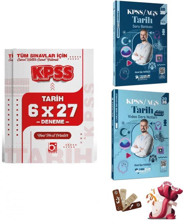 2026 KPSS Atölye Serisi Genel Kültür Tarih 3lü Set Yediiklim ve Bigelio Yayıncılık - Bi bigelio - Image 1