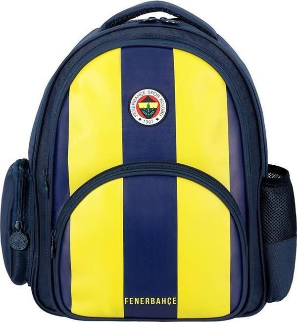 Fenerbahçe Okul Çantası Çubuklu Suni Deri İlkokul Sırt Çantası - Image 1