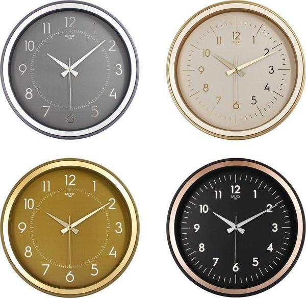 GALAXY PREMİUM  1975-FG-AC-TA-KR SERİSİ  DUVAR SAATİ  KASA=SİYAH-İ.YEŞİL-GOLD-FÜME ÇERÇEVE:BAKIR-GOLD-KREM-GRİ (2818) - Image 1