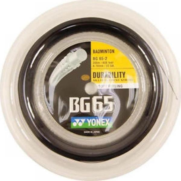 Yonex Bg 65 Badminton Kordajı 0.70 mm / 200m - Siyah - Image 1