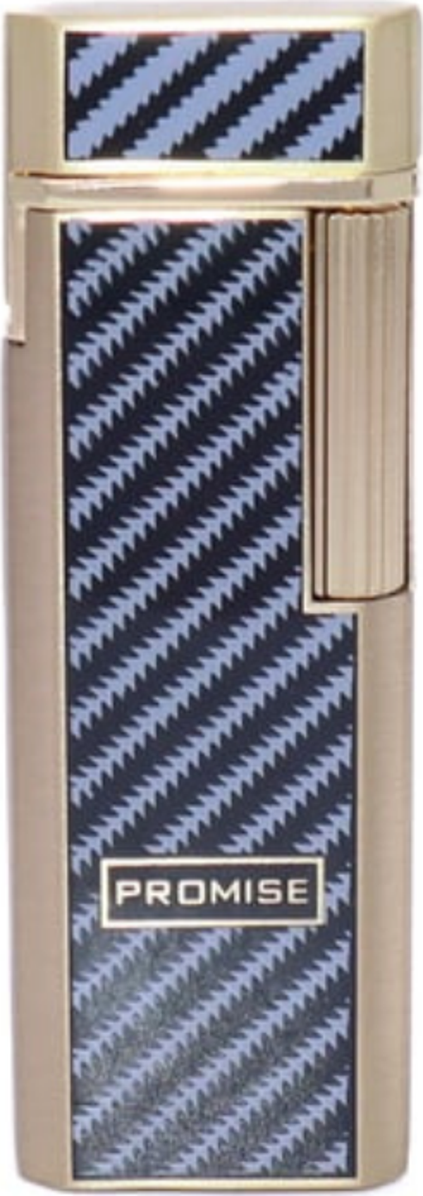 Promise Twiggy Gold Siyah İşlemeli Metal Soft Flame Çakmak - Image 1