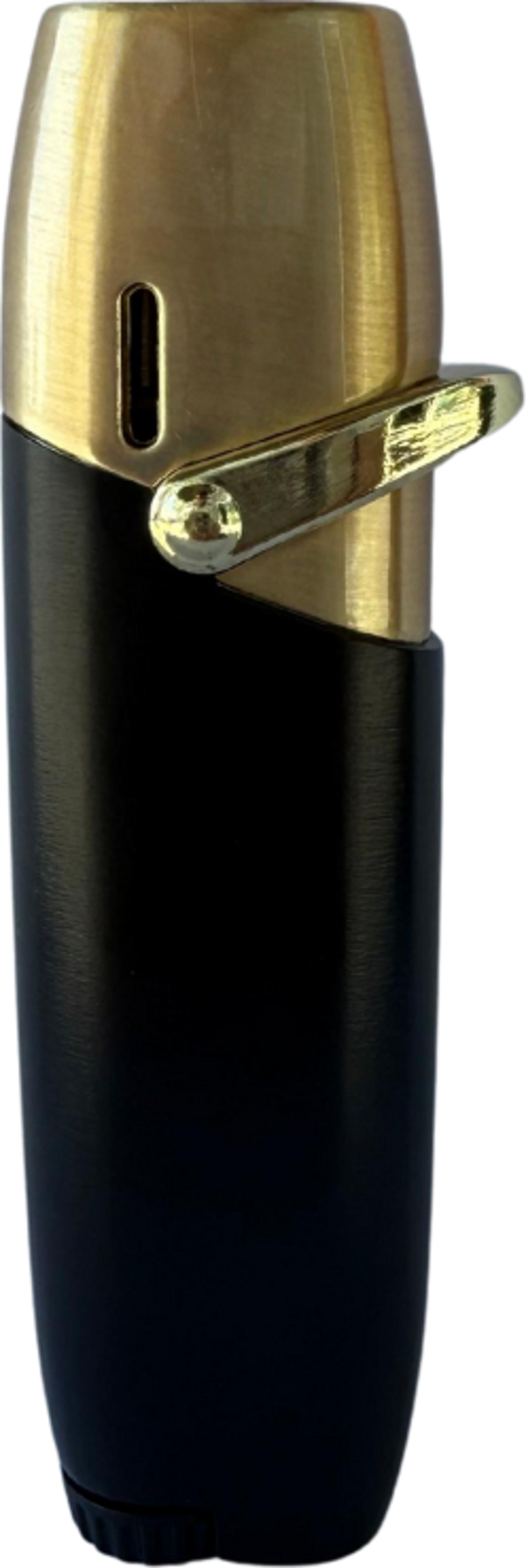 PremiumQuality Tek Torch Pürmüz Siyah Metal Puro Çakmağı - Image 1