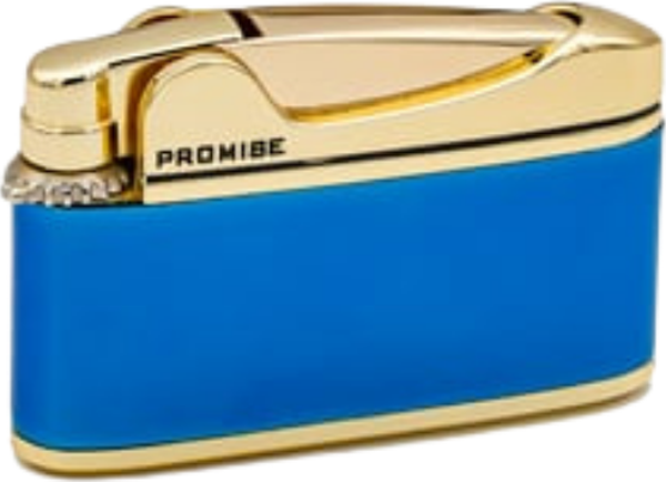 Promise Soft Flame Lacivert Gold Metal Çakmak - Image 1