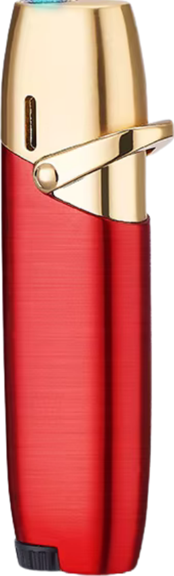 PremiumQuality Tek Torch Pürmüz Kırmızı Metal Puro Çakmağı - Image 1