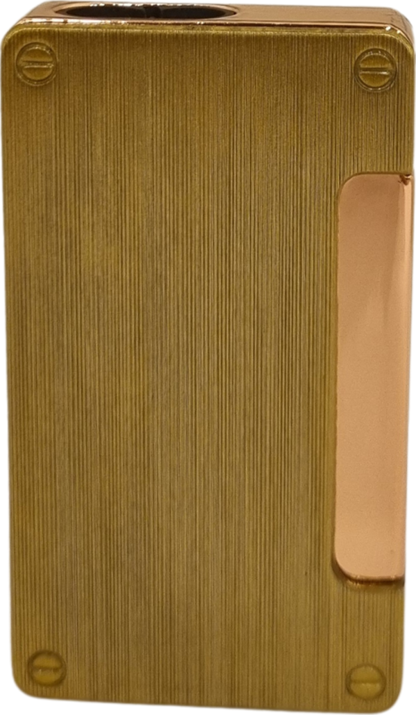 Fırçalı Gold Çift Torch Pürmüz Metal Puro Çakmağı - Image 1