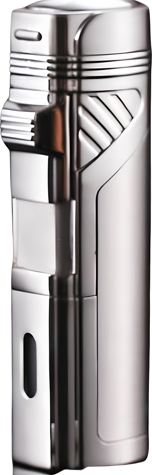 Promise 4 Torch Pürmüz Gümüş Dahili Delicili Metal Puro Çakmağı - Image 1