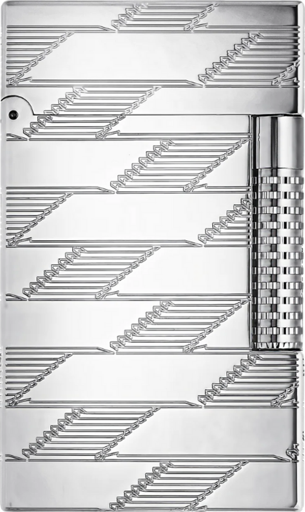S.T. Dupont Le Grand Guilloche Gümüş Puro Çakmağı C23180 - Image 1
