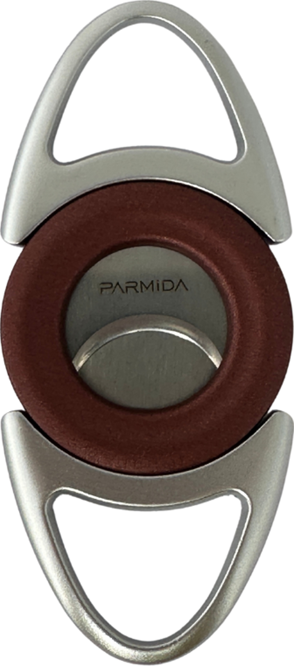 Parmida Gümüş-Bordo Metal Puro Makası Kesici - Image 1