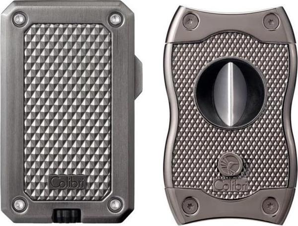 Colibri Rally Gunmetal Tek Torch Çakmak & Gunmetal SV-Cut Premium Puro Seti - Image 1