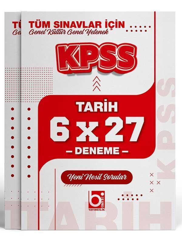 2026 KPSS Tüm Sınavlar İçin Tarih 6 x 27 Deneme Sınavı Bigelio Yayıncılık - Dersia Yayınları - Image 1
