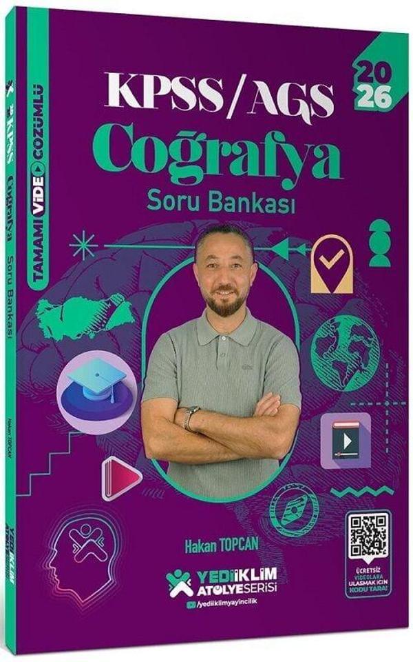 Yediiklim 2026 KPSS Coğrafya Atölye Soru Bankası Çözümlü - Hakan Topcan Yediiklim Yayınları - Yediiklim Yayınları - Image 1