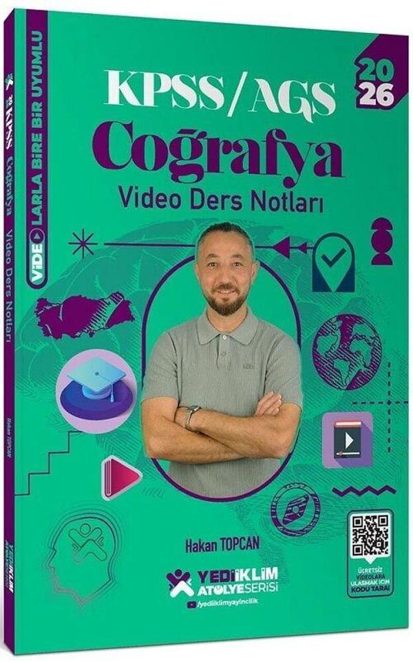 Yediiklim 2026 KPSS Coğrafya Atölye Video Ders Notları - Hakan Topcan Yediiklim Yayınları - Yediiklim Yayınları - Image 1