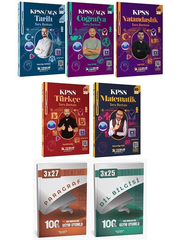 Yediiklim 2026 KPSS Genel Yetenek Genel Kültür Atölye Soru Bankası 5 li Set Yediiklim Yayınları - Yediiklim Yayınları - Image 1