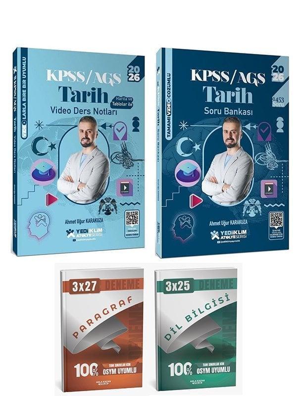 Yediiklim 2026 KPSS Tarih Atölye Video Ders Notları + Soru Bankası 2 li Set - Ahmet Uğur Karakuza Yediiklim Yayınları - Yediiklim Yayınları - Image 1