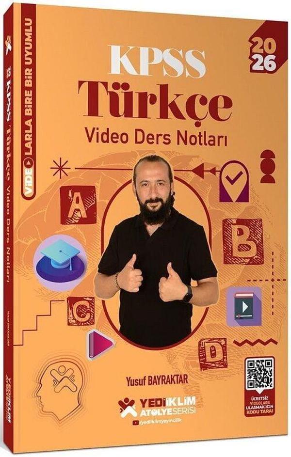 Yediiklim 2026 KPSS Türkçe Atölye Video Ders Notları - Yusuf Bayraktar Yediiklim Yayınları - Yediiklim Yayınları - Image 1