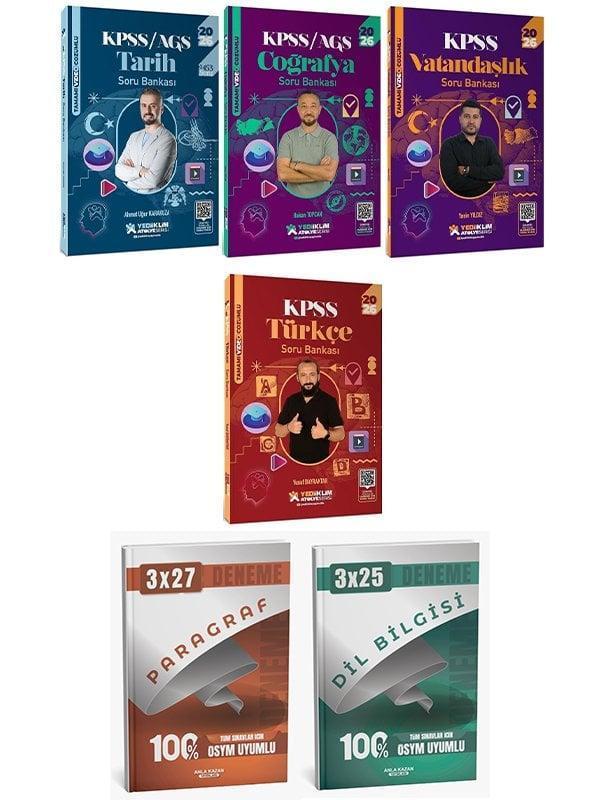 Yediiklim 2026 KPSS Türkçe + Tarih + Coğrafya + Vatandaşlık Atölye Soru Bankası 4 lü Set Yediiklim Yayınları - Yediiklim Yayınları - Image 1