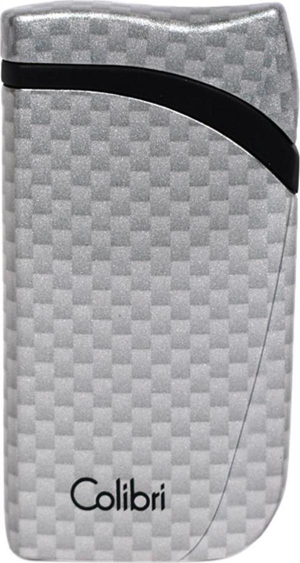 Colibri Falcon Karbon Desenli Gümüş Puro Çakmağı - Image 1