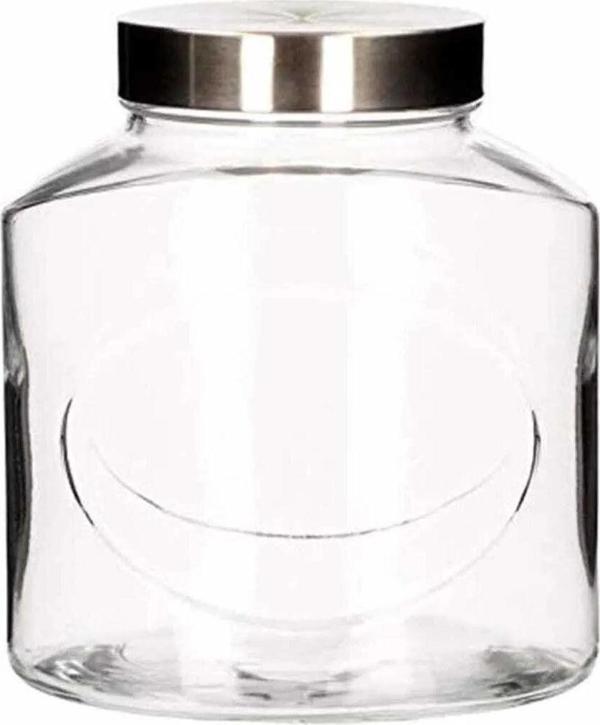 Paşabahçe Elips Metal Kapaklı Cam Kavanoz 1000 Ml - Image 1