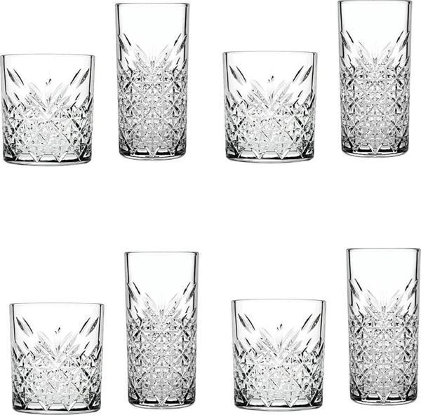 Paşabahçe Timeless Viski Ve Soğuk Kahve Kokteyl Bardağı 8 Parça Timeless Serisi - Image 1