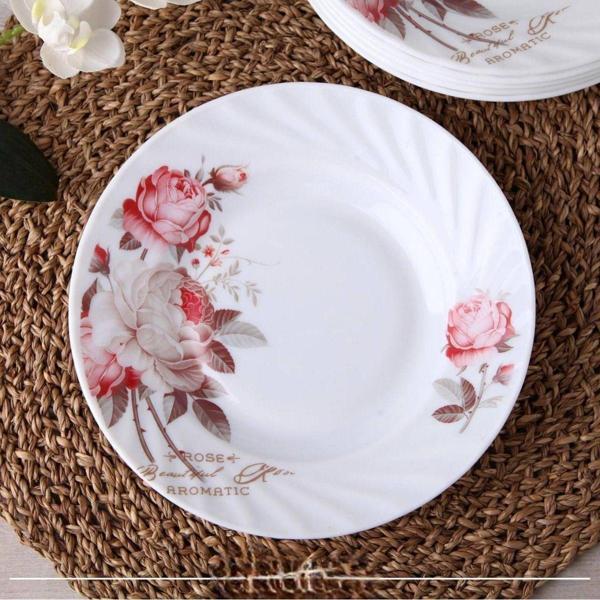 Opal Tatlı Tabak Rose Desen 17.6 cm 6 Adet - Image 1