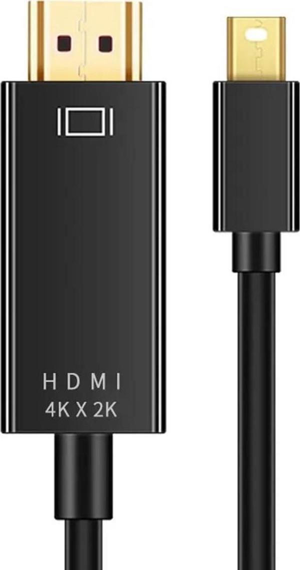 Yediseven Mini Display Port To HDMI Kablo 4KX2K Video Aktarma Kablosu 1.8 Metre - Image 1
