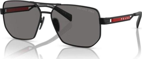 Prada Pr A51zs 1b002g 59 Linea Rossa Erkek Kare Polarize Siyah Metal Güneş Gözlüğü - Image 1