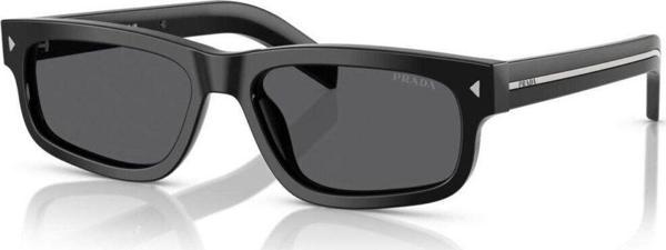 Prada Pr B11s 16k731 55 Unisex Dikdörtgen Siyah Kemik Güneş Gözlüğü - Image 1