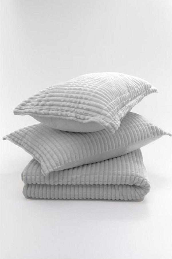 Merinos Modern Line Çift Kişilik Y3 Parça Battaniye Seti - Image 1