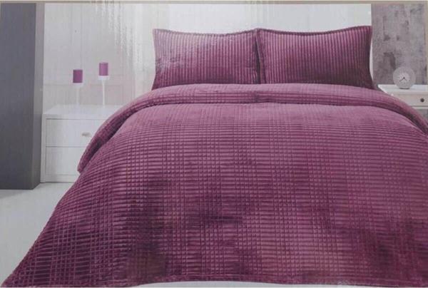 Merinos Modern Line 3 Parça Battaniye Seti - Image 1
