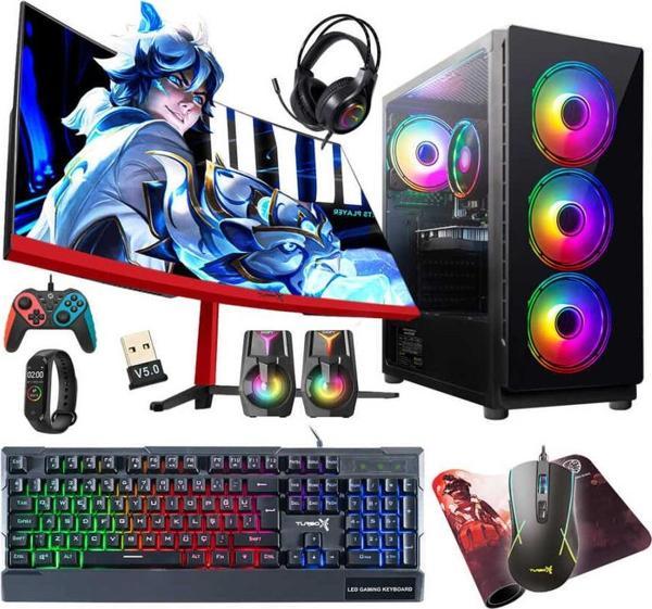 Turbox Tx5120 Intel Core i5 7400 16GB Ram 512GB SSD 4GB RX560 GDDR5 23.6 100Hz Curved Oyun Hazır Sistem - Image 1