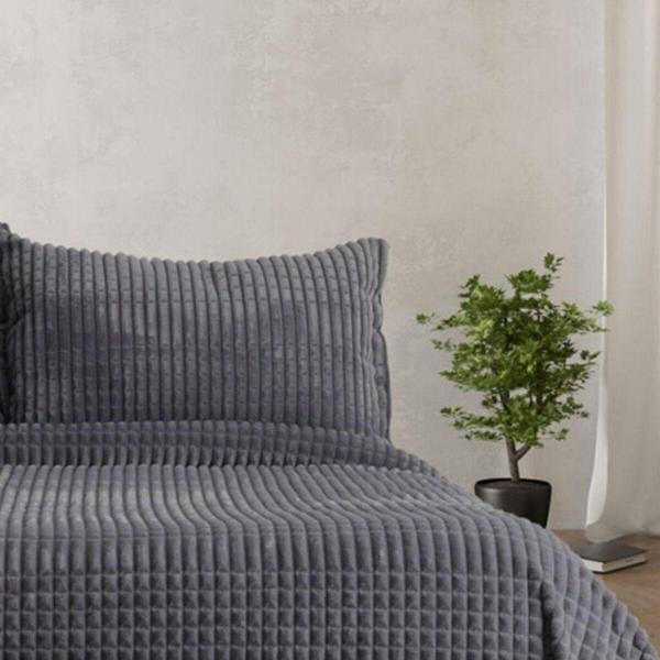 Merinos Modern Line Antrasit Siyah Tek Kişilik Yatak Örtüsü Takımı - Image 1