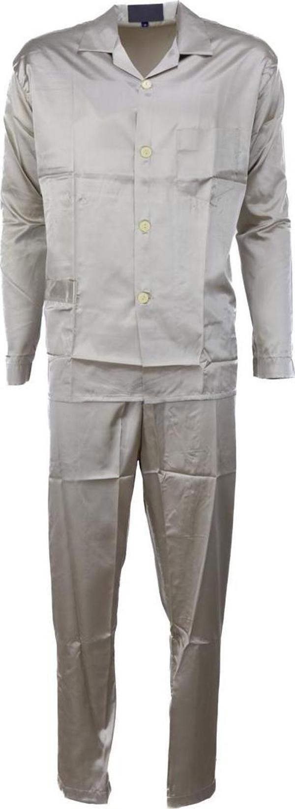 Oppland Erkek Pijama Takımı Şık Klasik Model Premium Lüks Saten Kumaş Lounge Model Cepli Tam Kalıp - Image 1