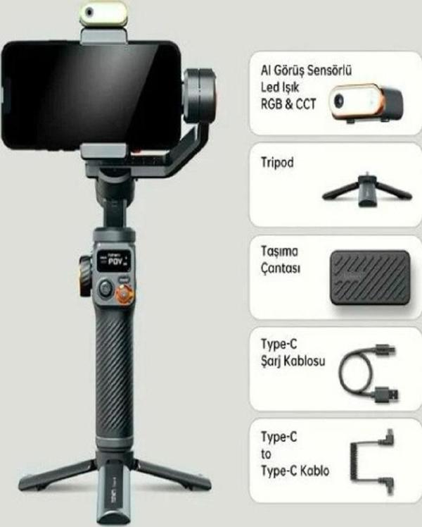 Hohem iSteady M6 Kit Akıllı Telefon Görüntü Sabitleyici Gimbal - Image 1