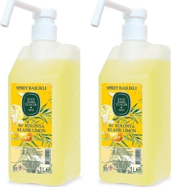 Klasik Limon Kolonyası Pompalı 1 lt x 2 - Image 1
