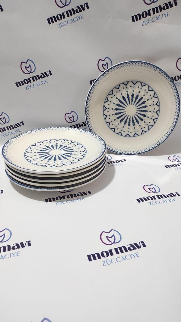 Güral PORSELEN DİJİTAL 6 ADET 25 CM SERVİS TABAK - Image 1