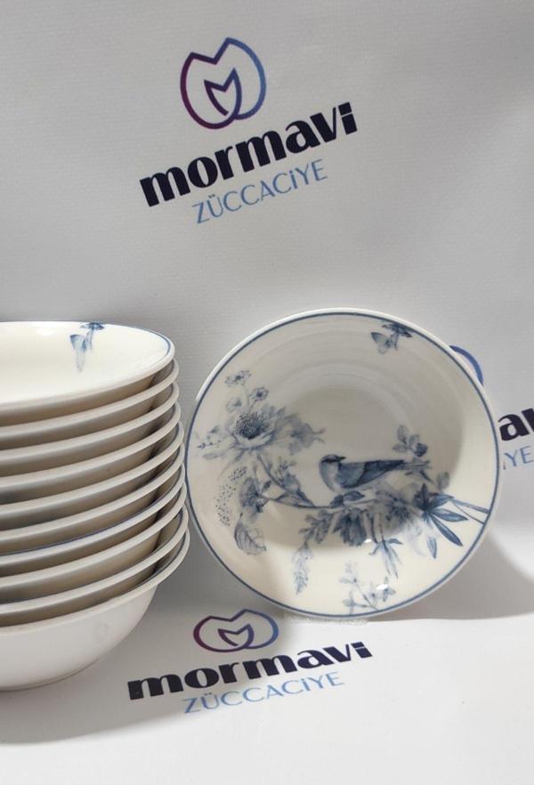 Güral PORSELEN KUŞ MODEL 12 ADET 14 CM (KÜÇÜK) ÇORBA KASE - Image 1