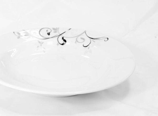 Güral Porselen Eda 19cm Çukur Yemek Tabağı 6'lı - Image 1