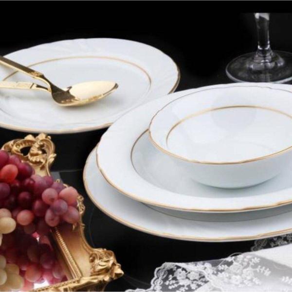 Güral Porselen Soprano 20 cm Düz Pasta Tabak 6'lı Kırık - Image 1