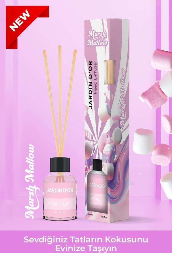 Marshmallow Reed Diffuser 50 ml / Çubuklu Oda Kokusu - Image 1