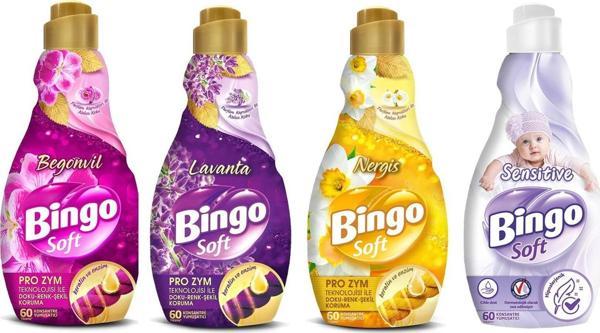 Bingo Soft Konsantre Çamaşır Yumuşatıcısı 1440 ml 4 lü Karma Paket - Image 1