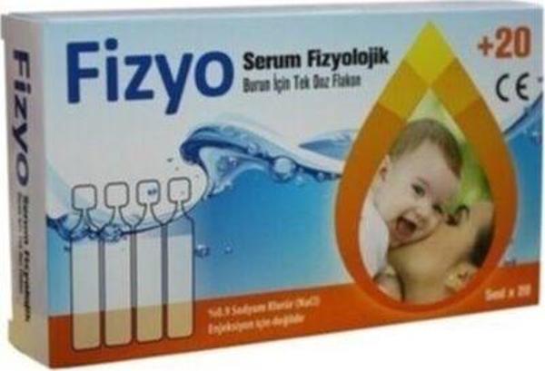 Deniz Pharma Fizyo Serum Fizyolojik 5 ml, 20 Flakon - Image 1